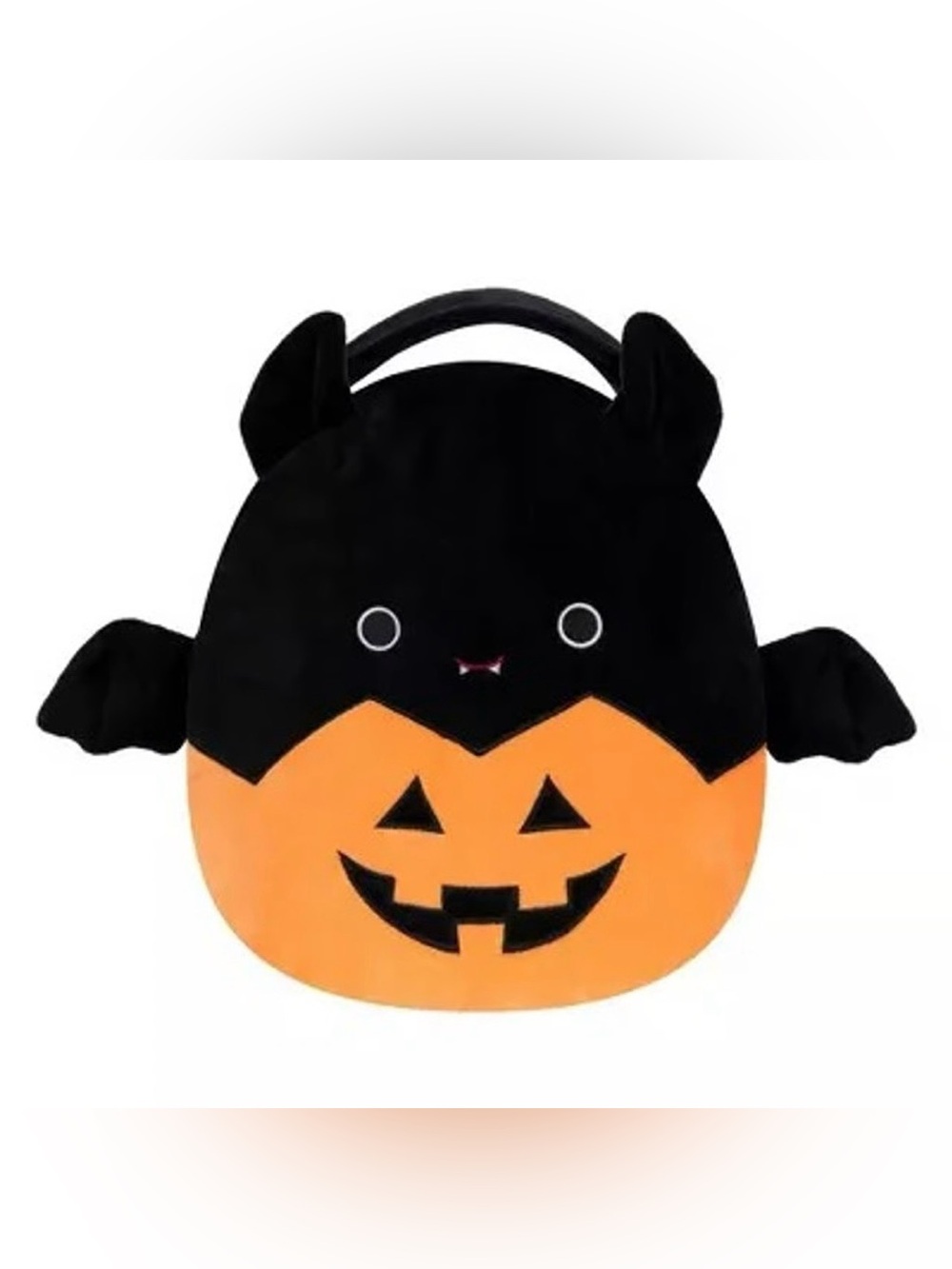 Squishmallows Emily Bat Halloween Trick Or Treat Pumpkin Jack O Lantern Pail Bag